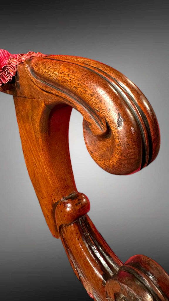 Antique Country House Mahogany Button Back Showframe Armchair Circa 1870 photo for sale