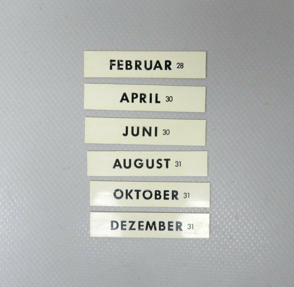Bauhaus Chrome Plated Black Eternal Calendar By Jakob Maul, 1920s photo for sale