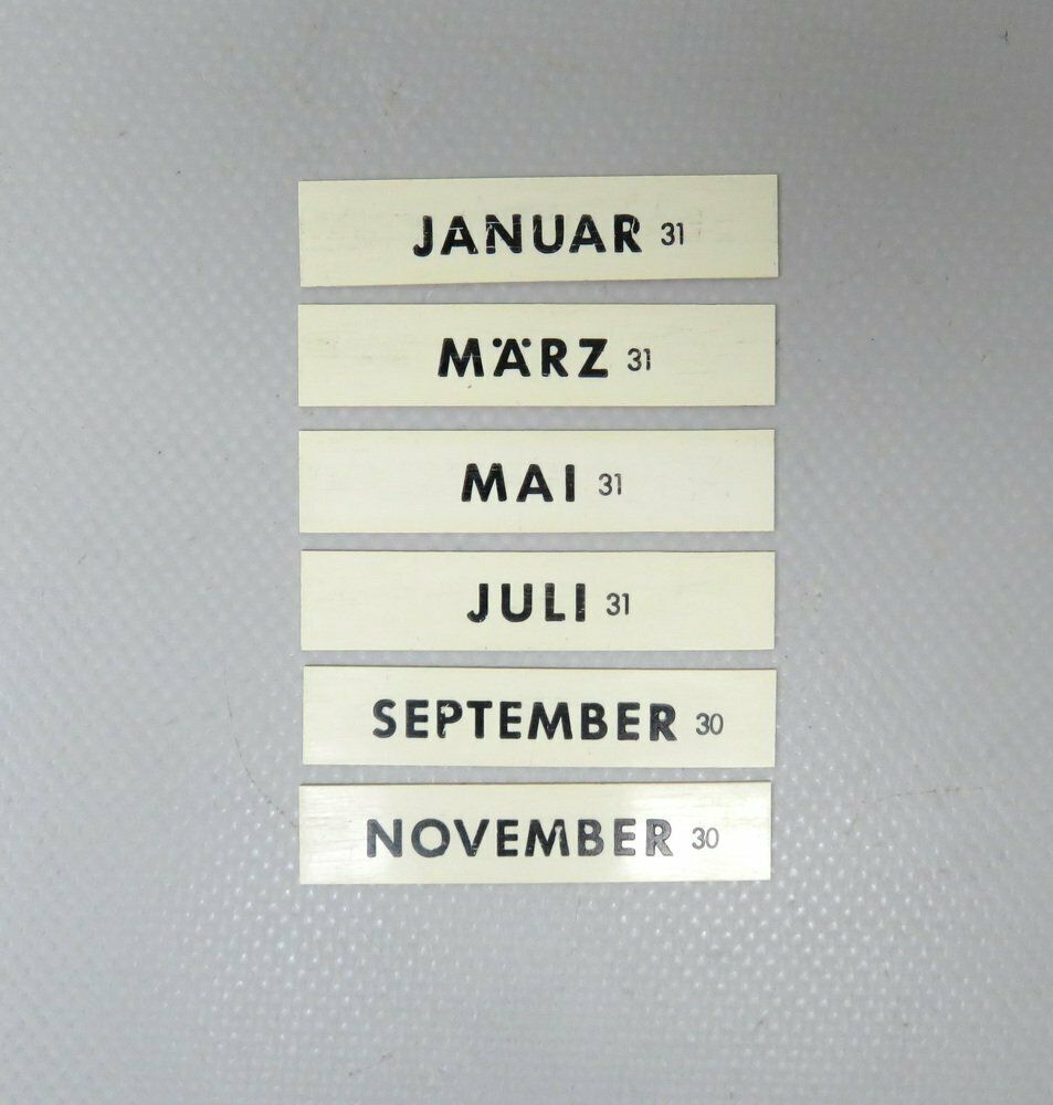 Bauhaus Chrome Plated Black Eternal Calendar By Jakob Maul, 1920s photo Home Decor