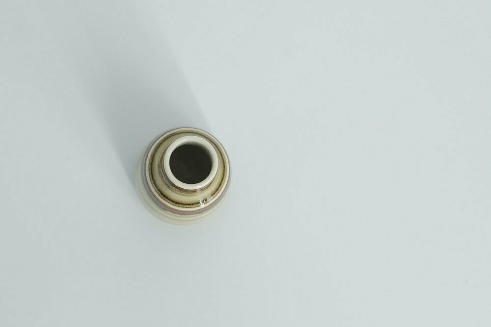 Small Scandinavian Brown Stoneware Vase By Gunnar Borg For Höganäs Ceramics, 1960s photo for sale