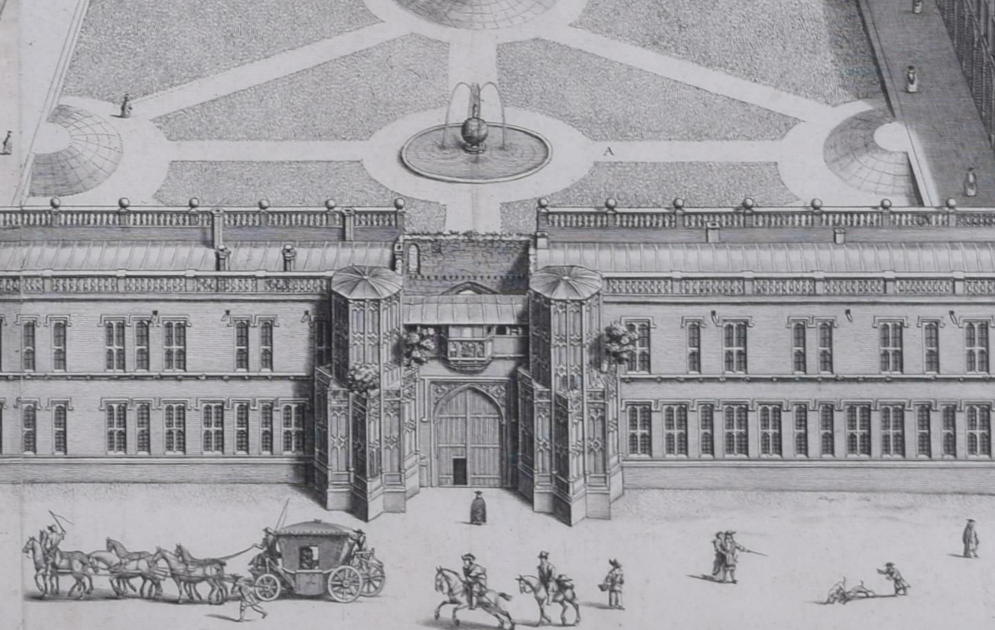 David Loggan Christ Church, Oxford 1675 Engraving By David Loggan  1675 photo Art
