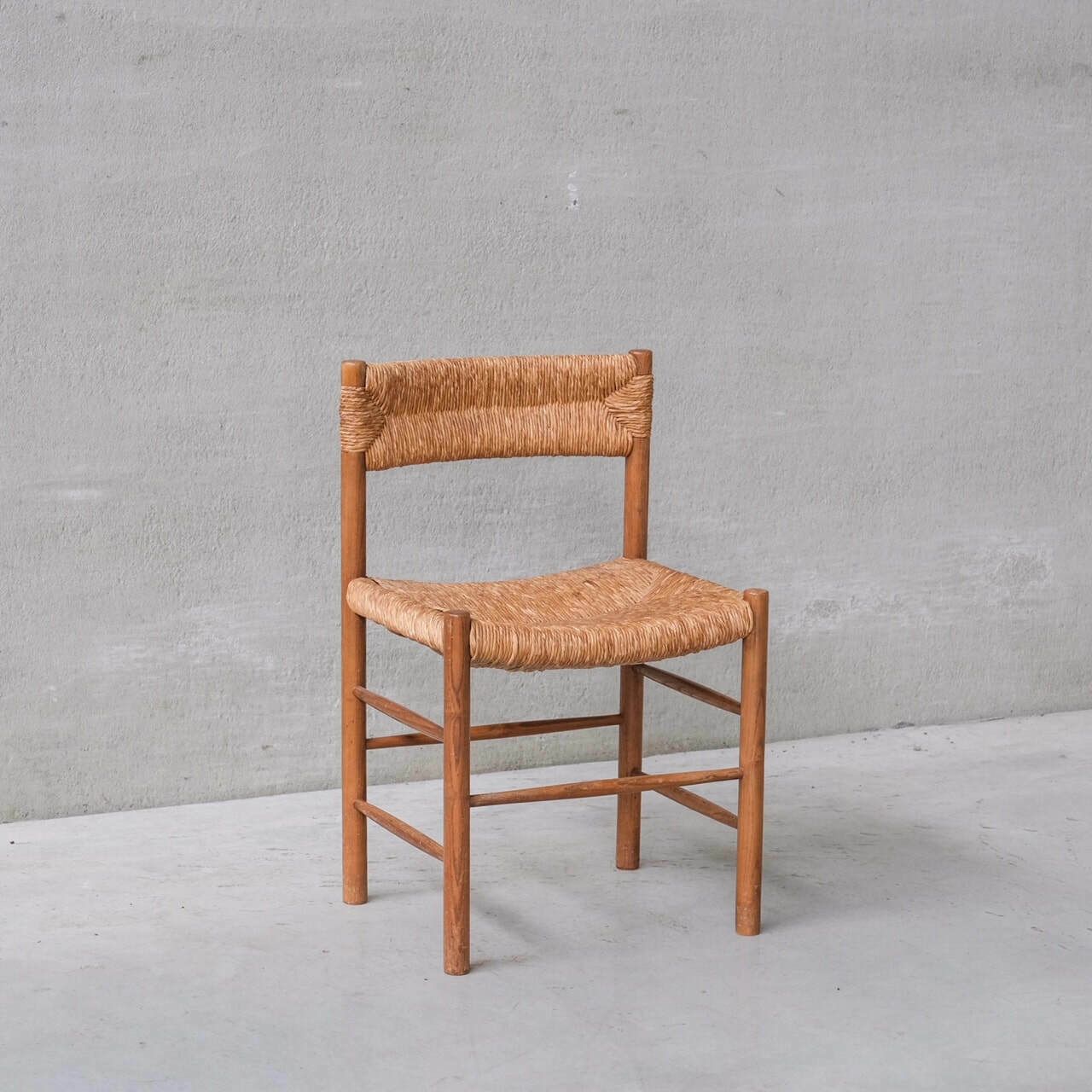 Charlotte Perriand 'Dordogne' Mid Century Rush Dining Chairs photo vinterior