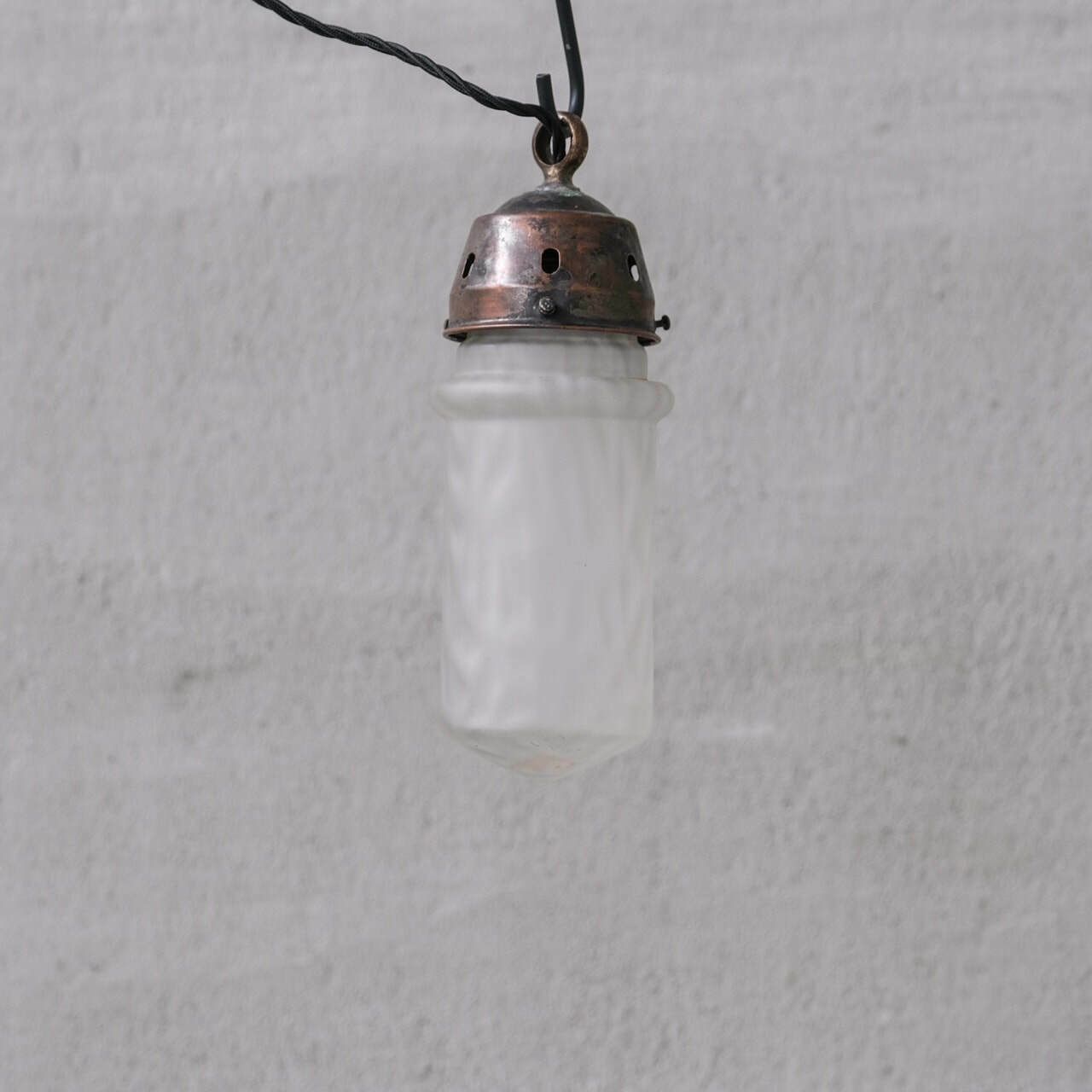 Mid Century 'Cloudy' Opaque Glass Small Pendant Light photo furniture