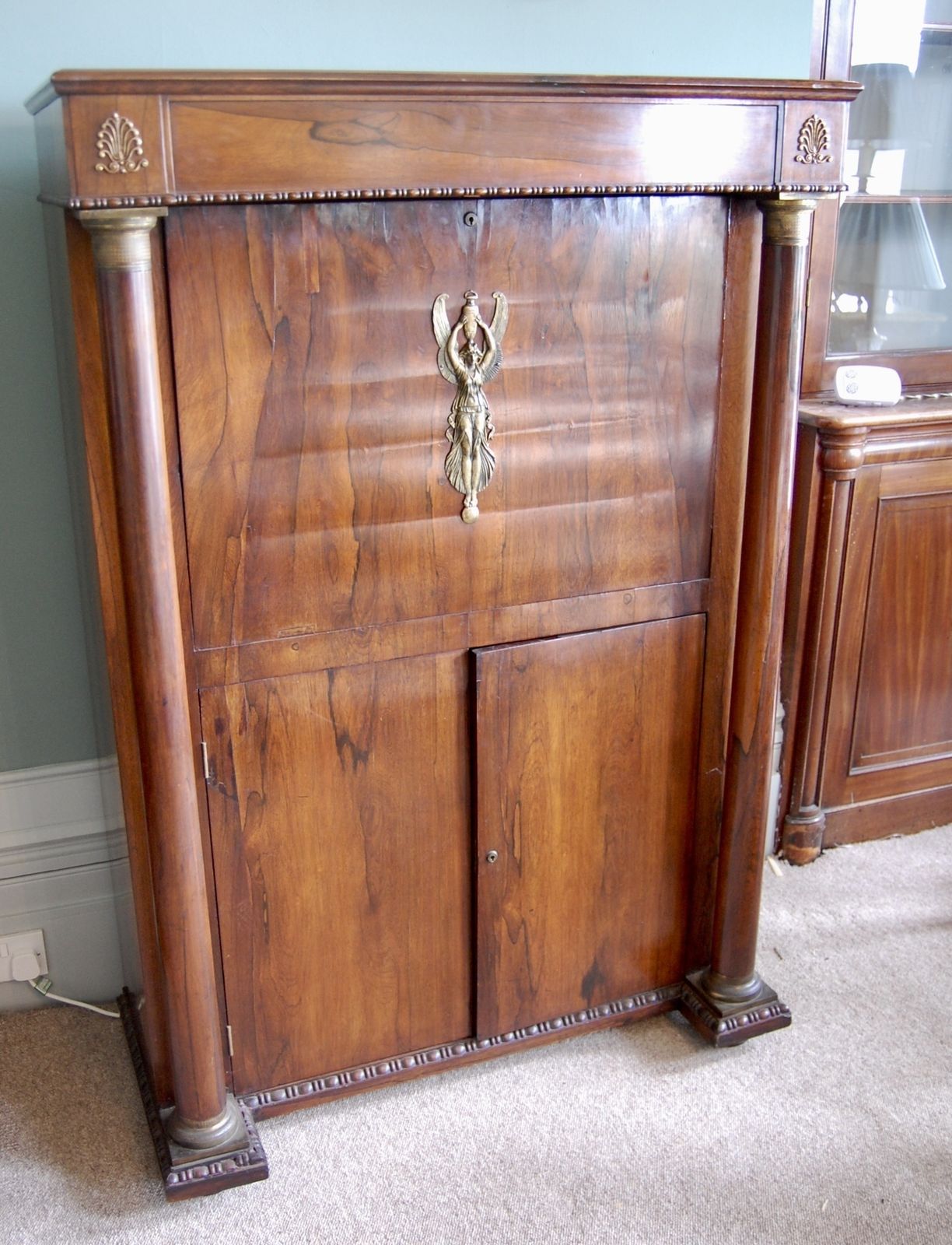 French Drop Front Rosewood Secretaire photo furniture
