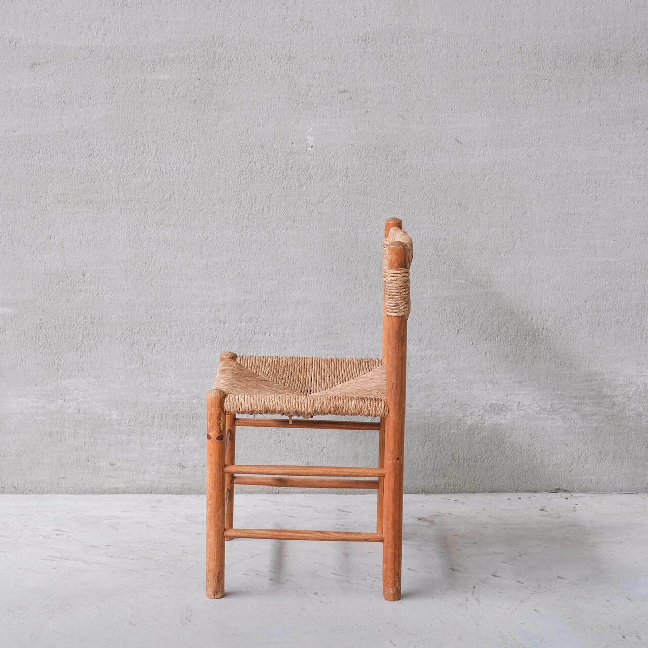 Single Mid Century Rush Chair By Ate Van Apeldoorn For Houtwerk Hattem photo for sale