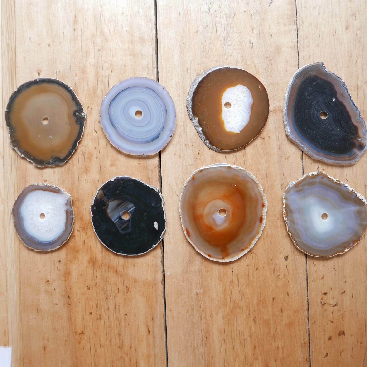 French Mid Century Stone Coasters (Set Of 6) photo for sale