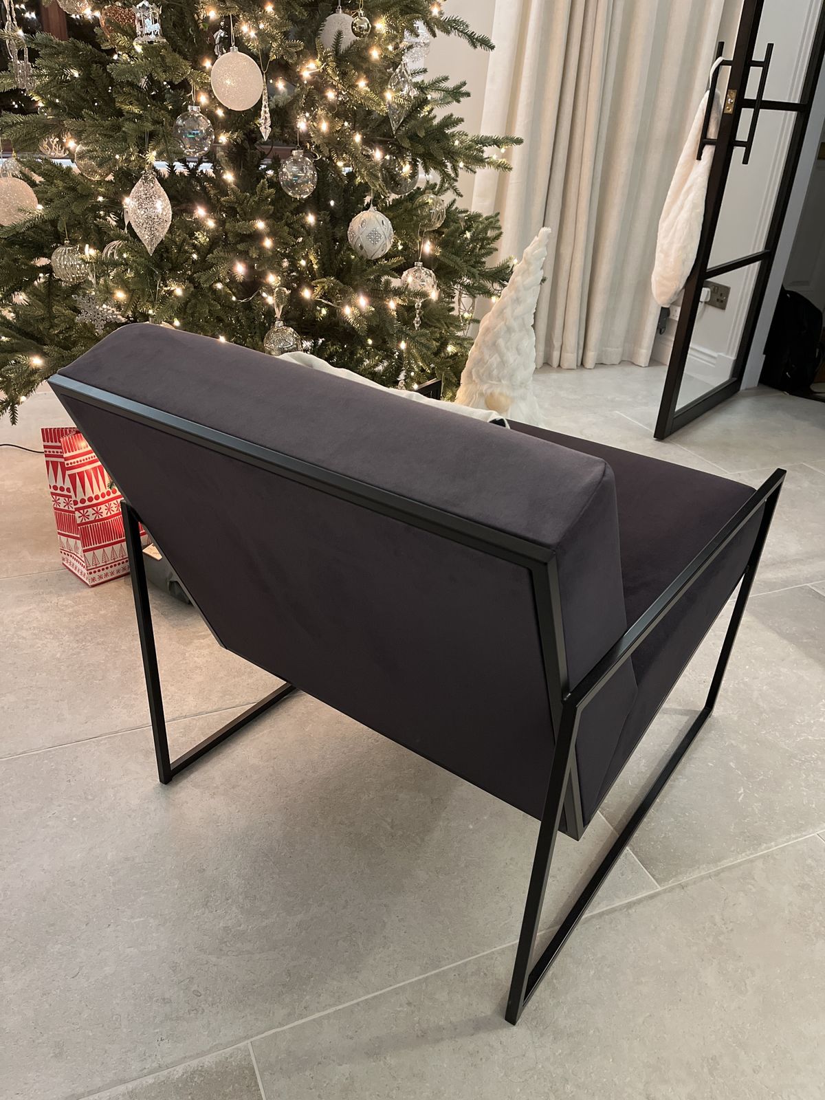2 X Bycrea Black Velvet Lounge Chair   Kent Chair photo Furniture