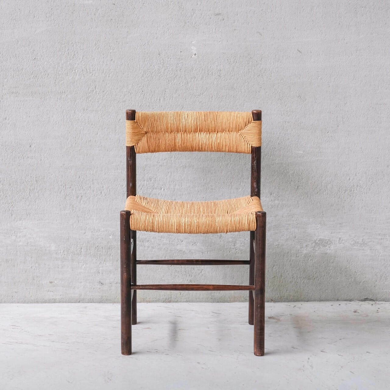 Set Of Four Charlotte Perriand 'Dordogne' Model Mid Century Dining Chairs photo 7800.0