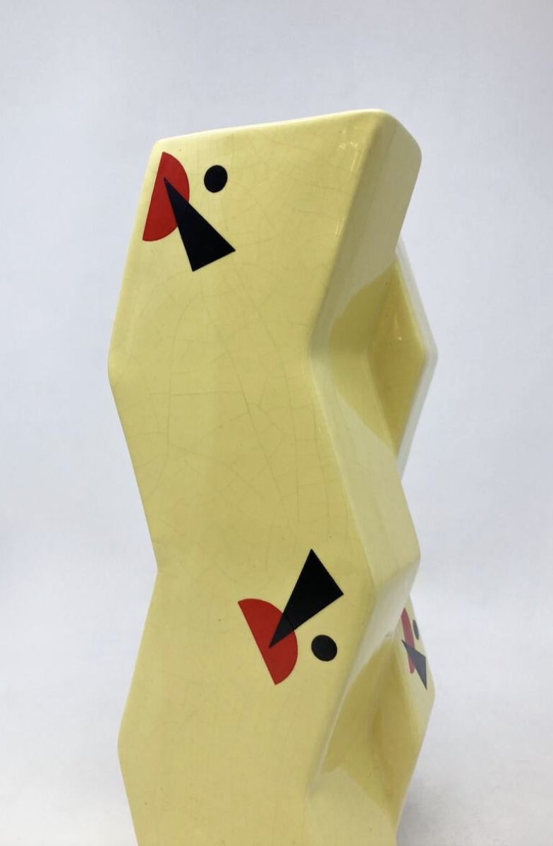 Mid Century Vase In The Style Of Lazar Lissitzky, 1920s photo vinterior