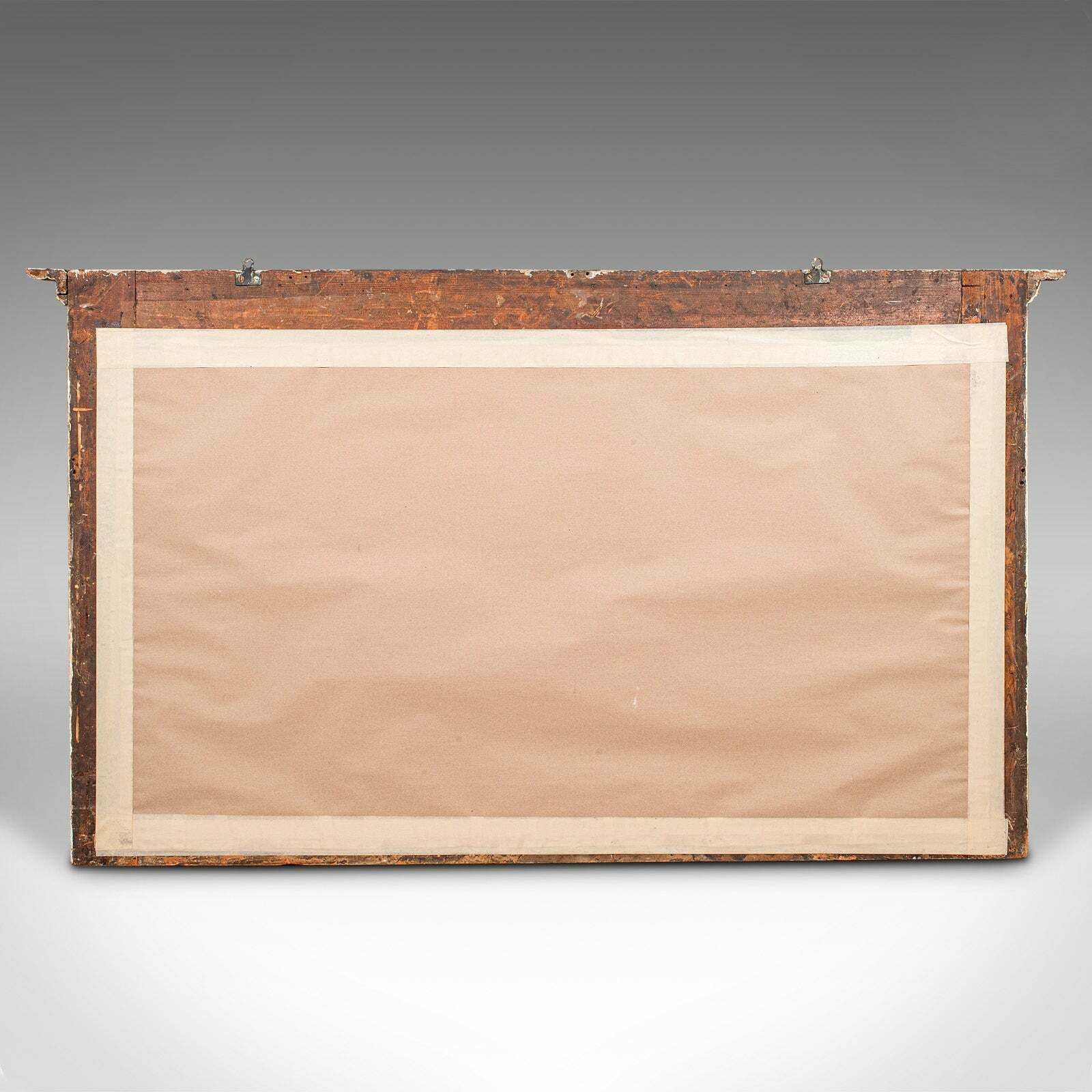 photo furniture Large Antique Overmantle Mirror, English, Giltwood, Mercury Glass, Regency, 1820