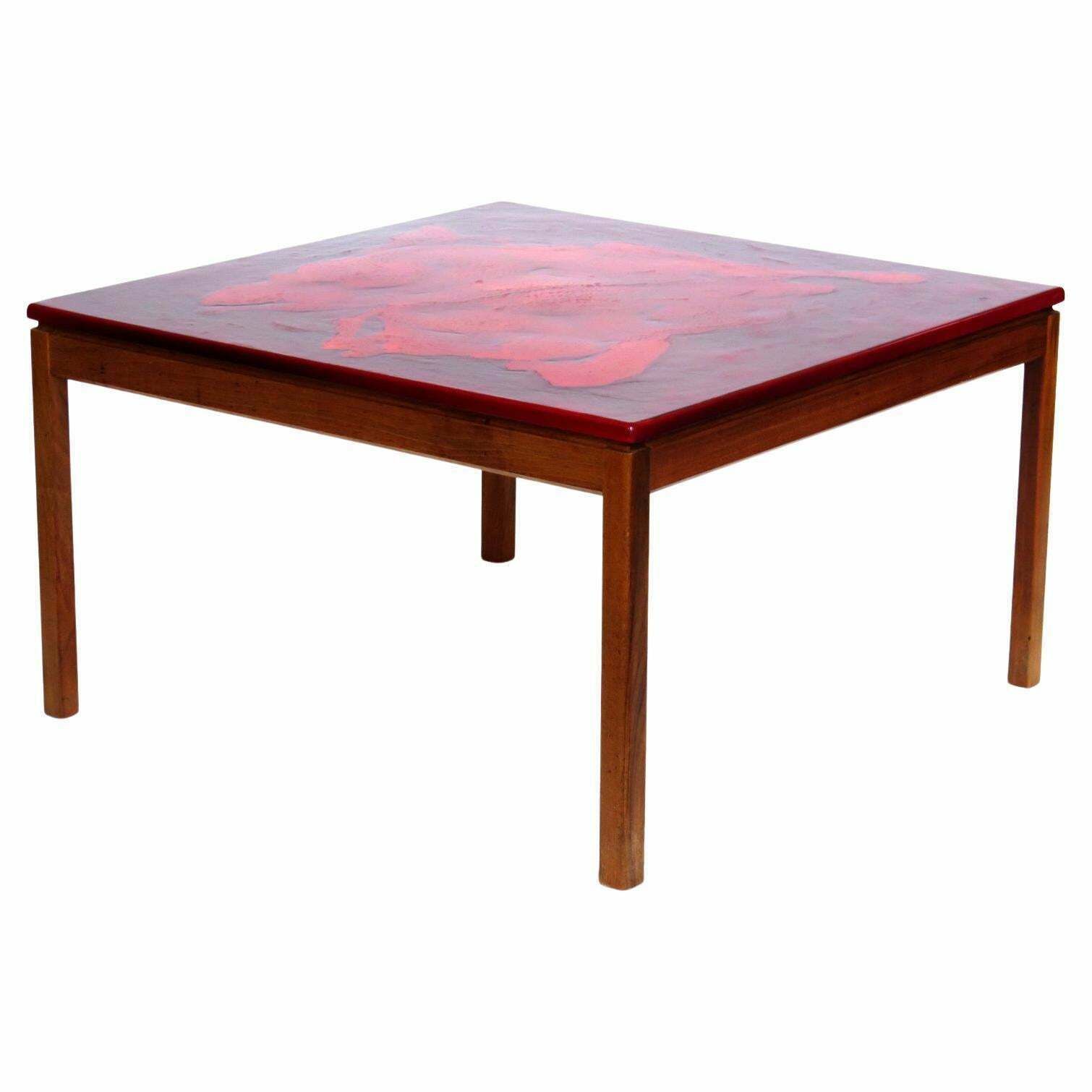 Swedish Modern Enameled Cocktail Table By P. Törneman And David Rosén For Nk