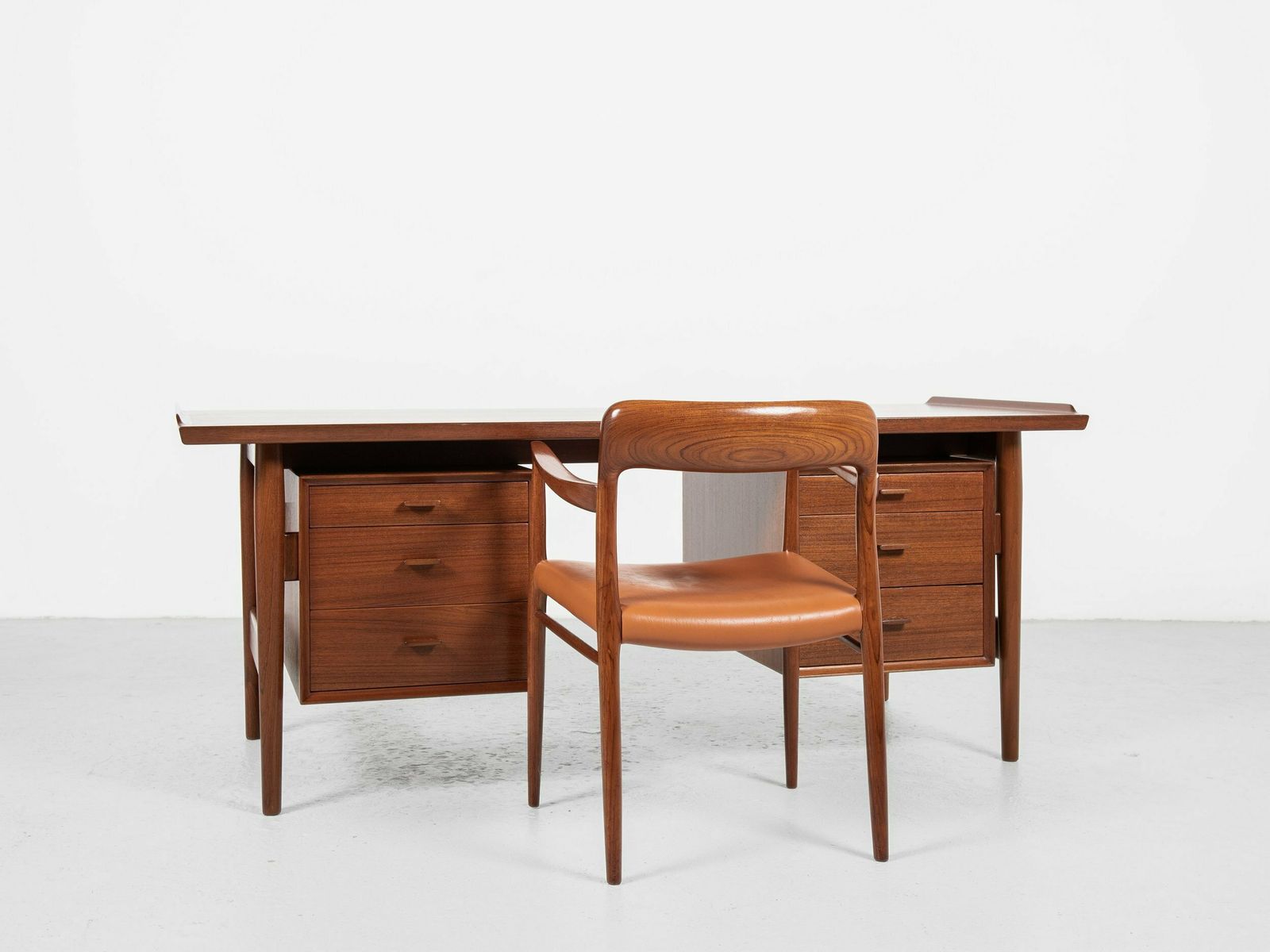 Midcentury Danish Desk In Teak By Arne Vodder For Sibast 1960s   180cm photo furniture