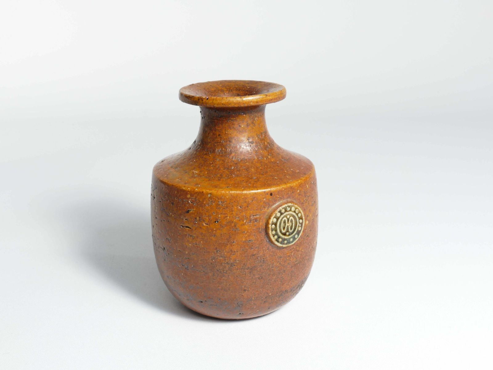 Desert Brown Sahara Vase By Sven Wejsfelt For Gustavsberg, Sweden 1970s photo vinterior
