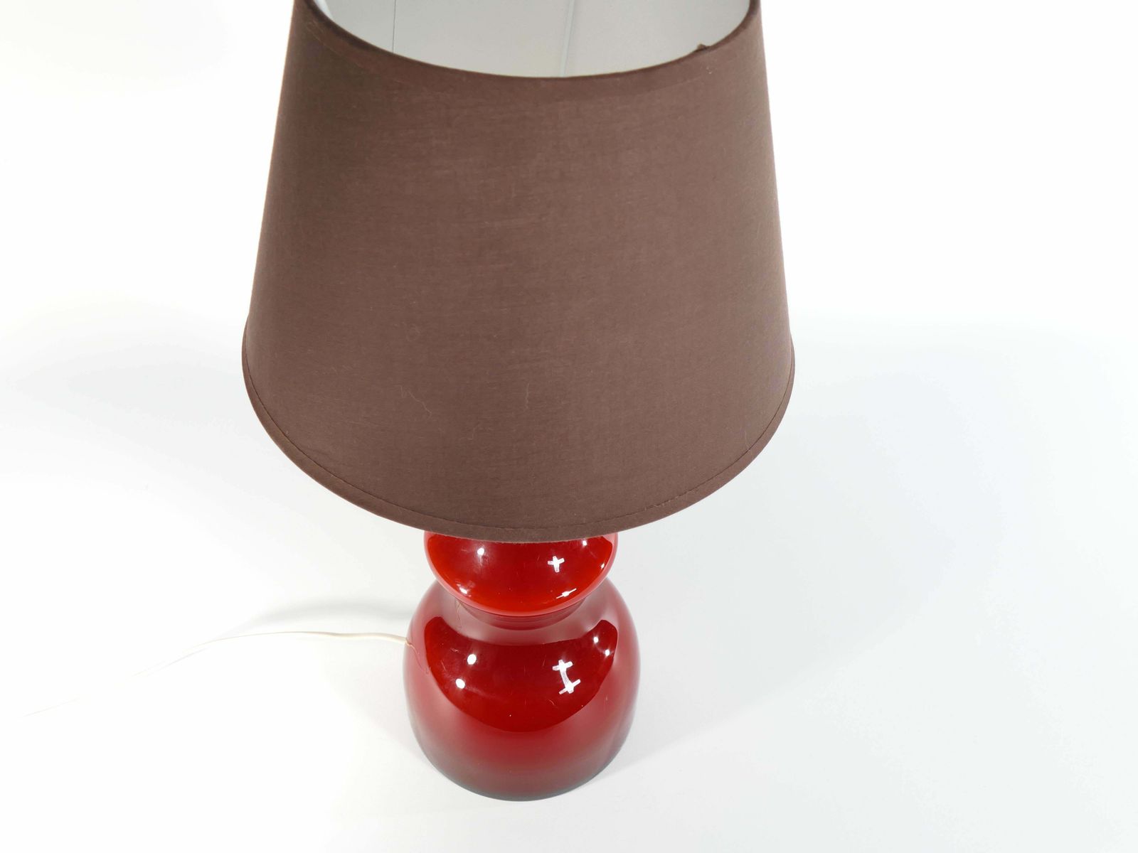 Scandinavian Modern Oxblood Red Table Lamp By Gert Nyström For Hyllinge photo buy