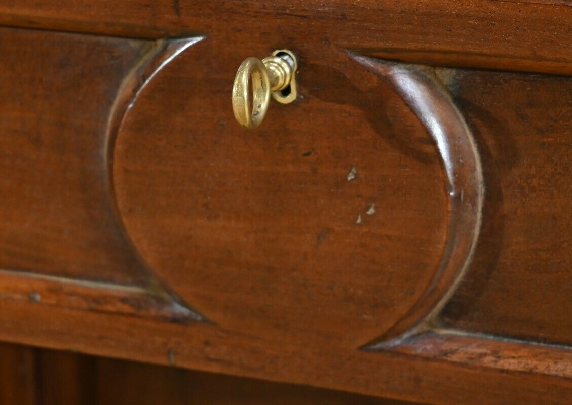 Furniture Mahogany Cylinder Library Desk, Victorian Period, England – 1850 photo