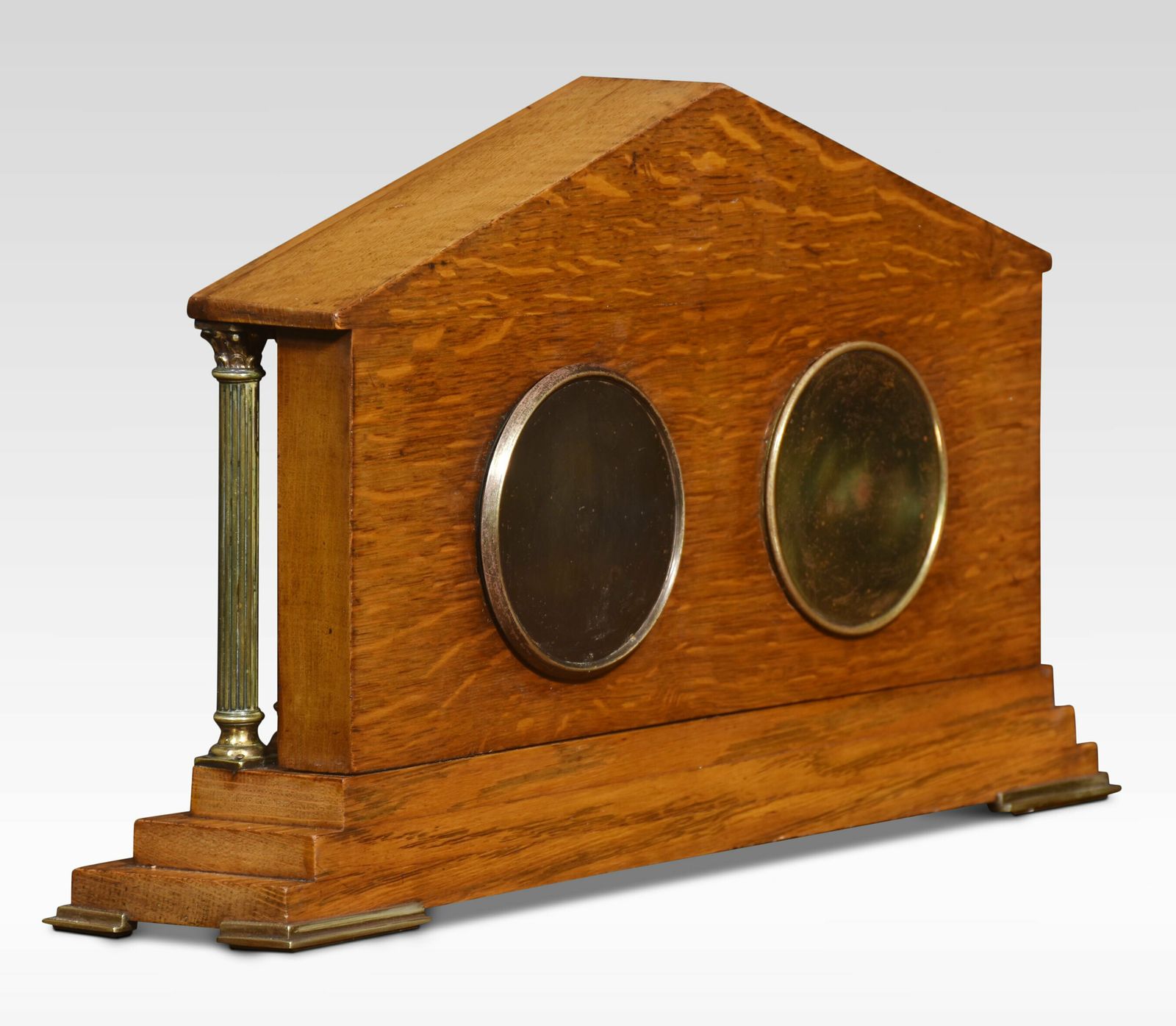 Oak Architectural Desk Clock photo 714.0