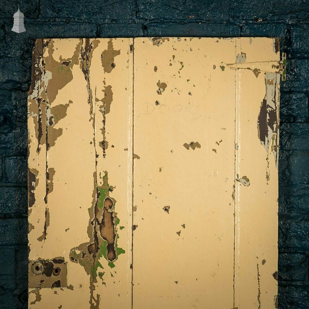 Ledged Plank Door, Distressed Painted Finish photo furniture