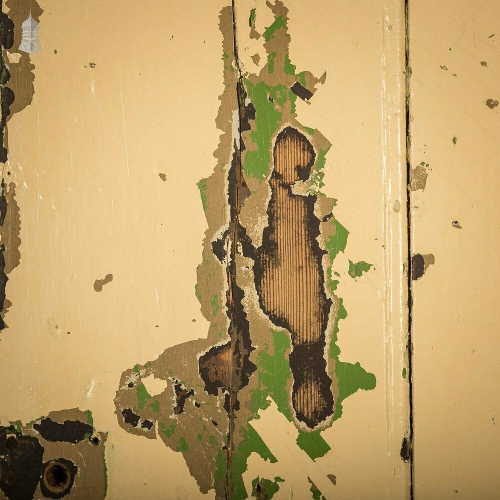 photo furniture Ledged Plank Door, Distressed Painted Finish