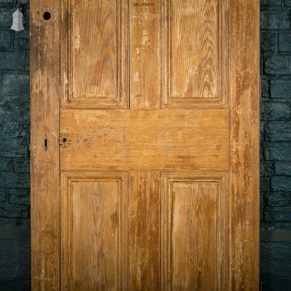 photo for sale Pitch Pine Panelled Door, Moulded 6 Panel