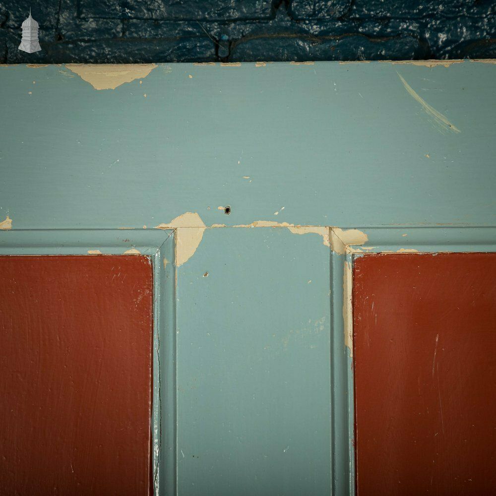 Pine Panelled Door, 4 Panel Distressed Paint photo vinterior