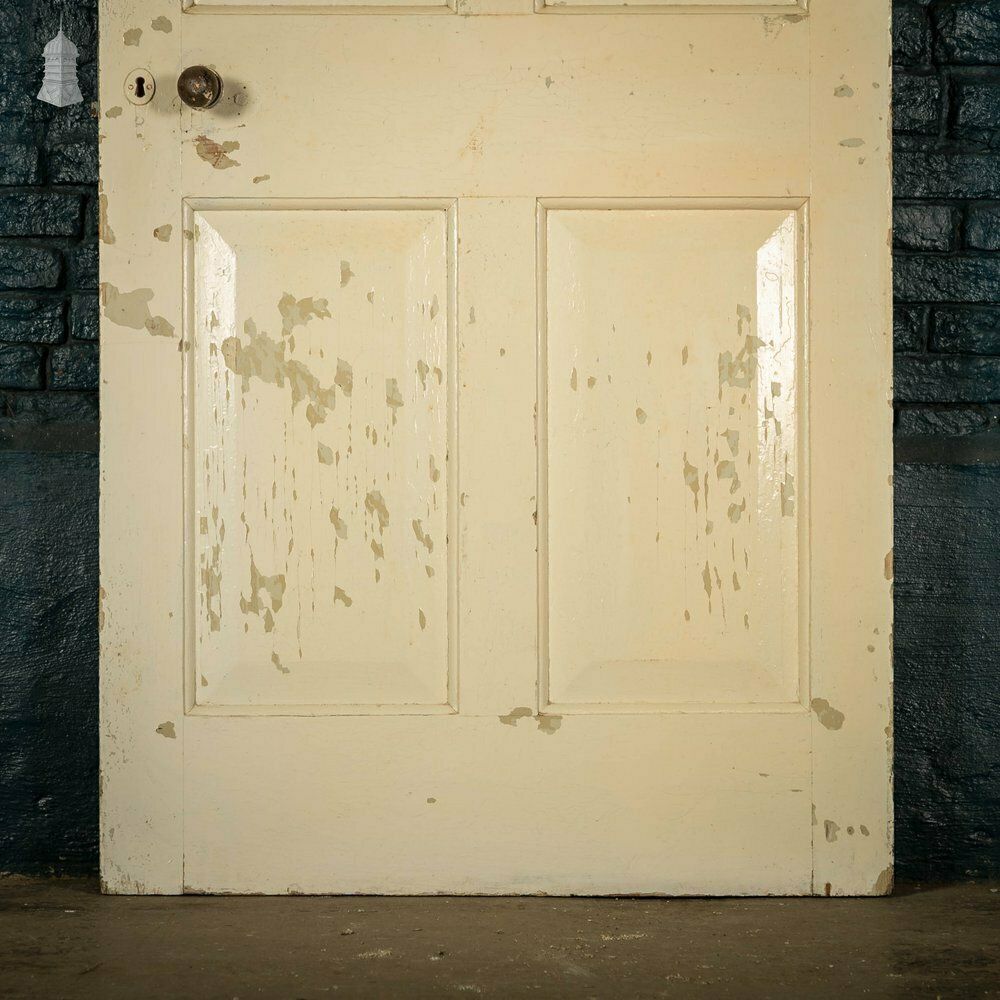 Home Fixtures Pine Panelled Door, 4 Panel Distressed Paint photo