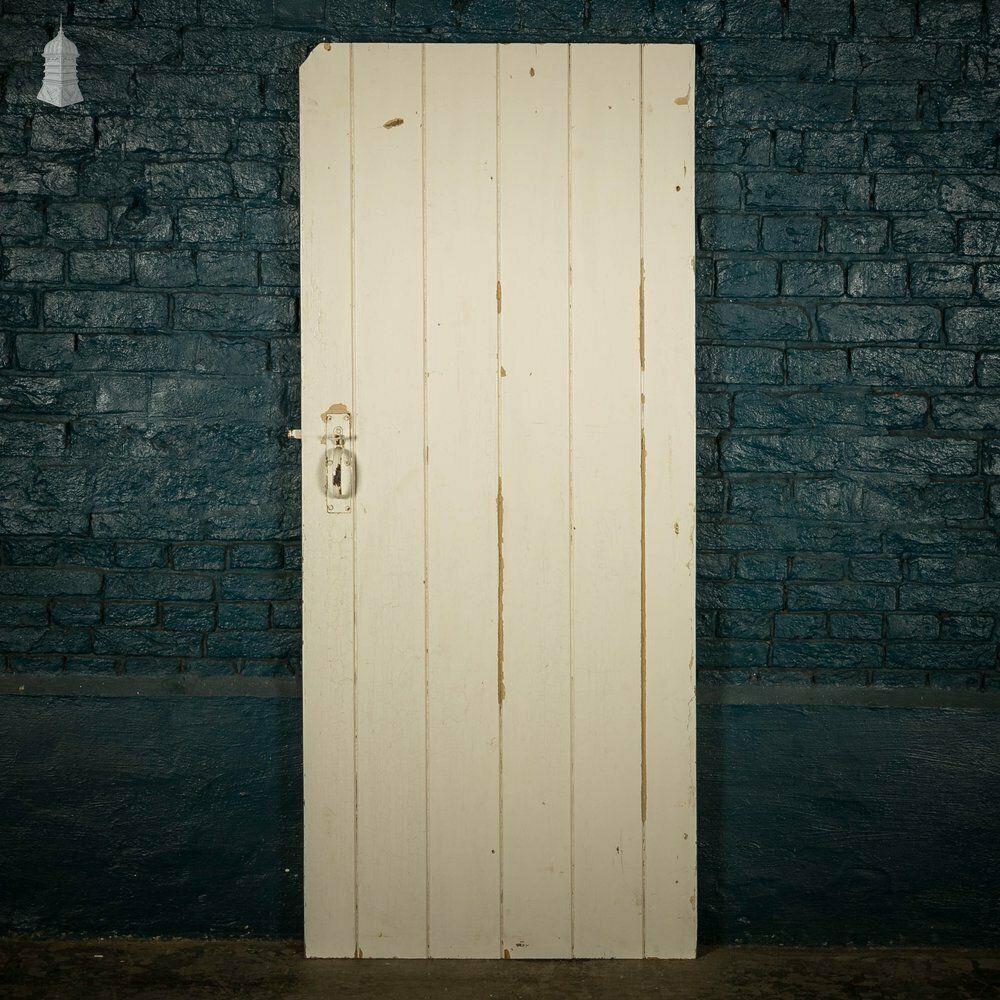 Ledged Plank Door, White Painted