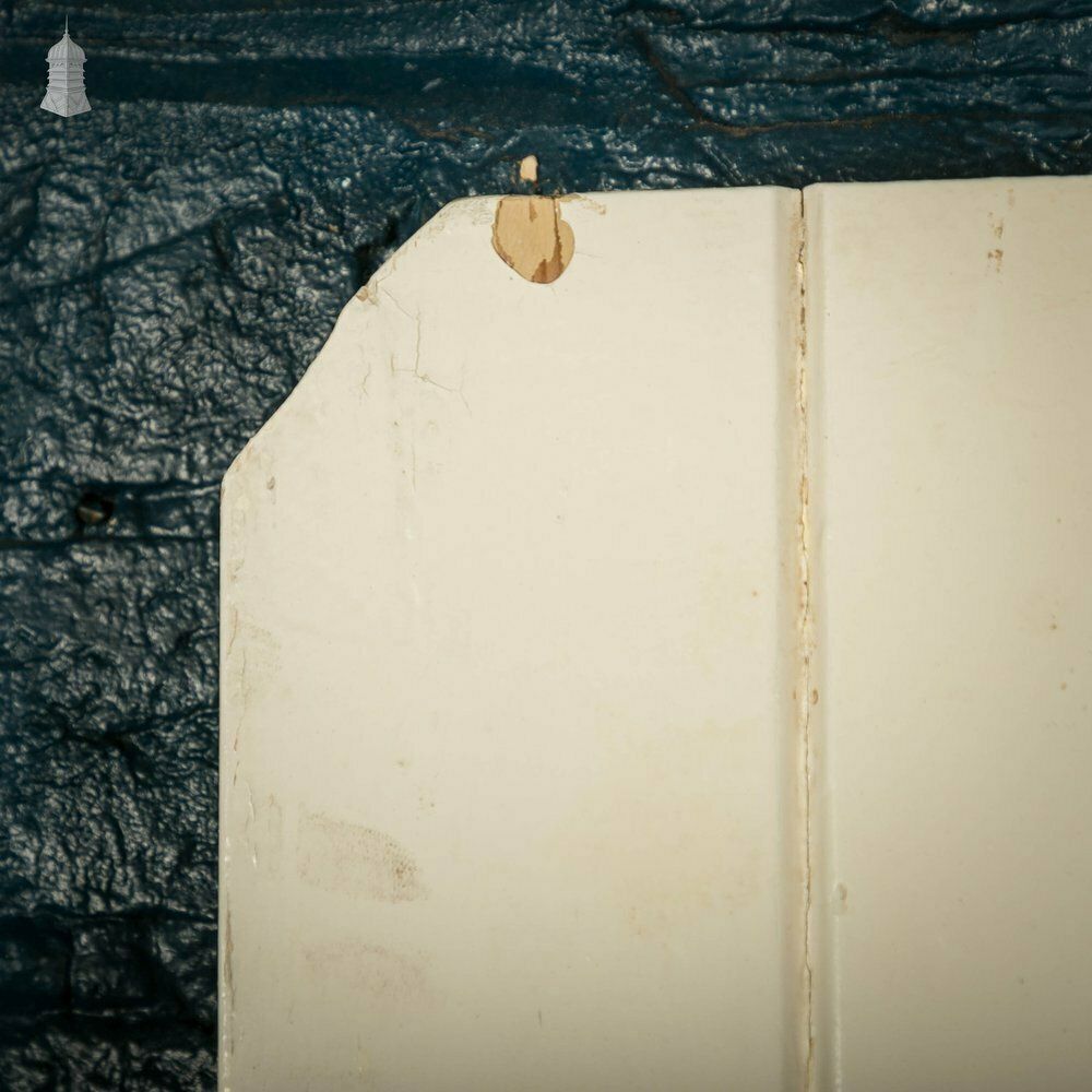 Ledged Plank Door, White Painted photo vinterior