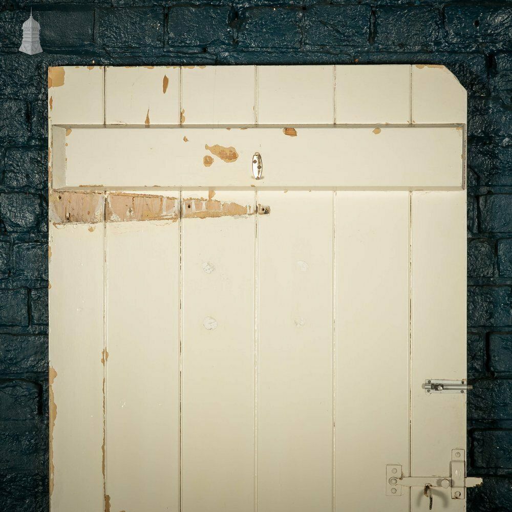 photo for sale Ledged Plank Door, White Painted