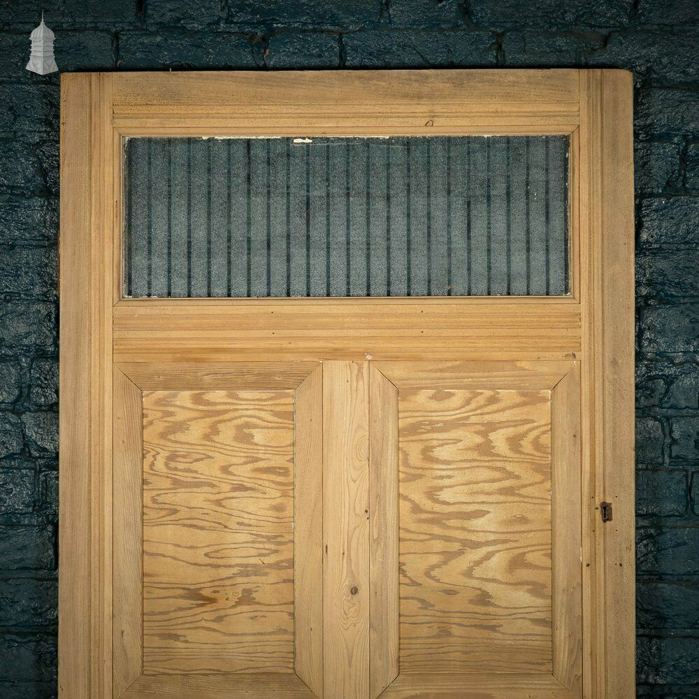 photo for sale Half Glazed Door, Moulded Pine 5 Panel