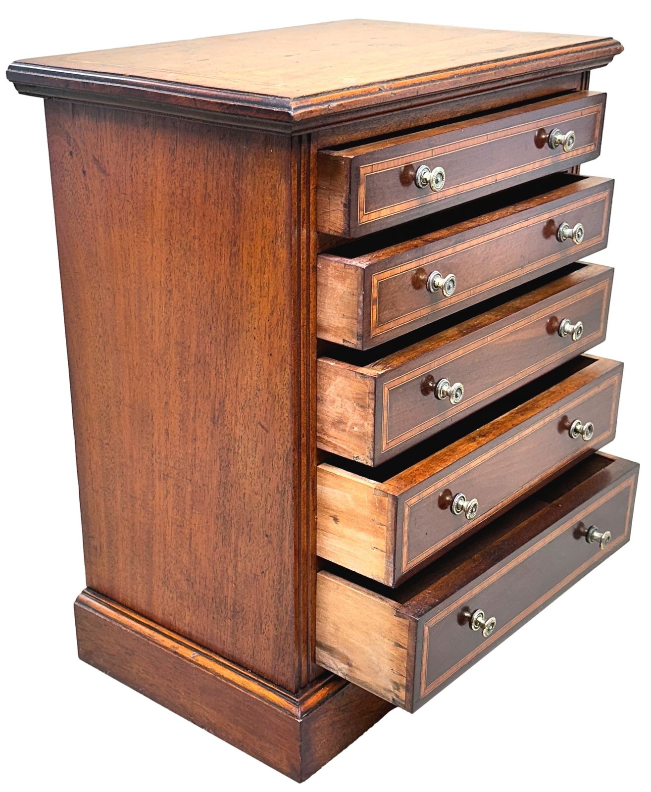 19th Century Walnut Miniature Chest (England, Circa 1880) photo for sale