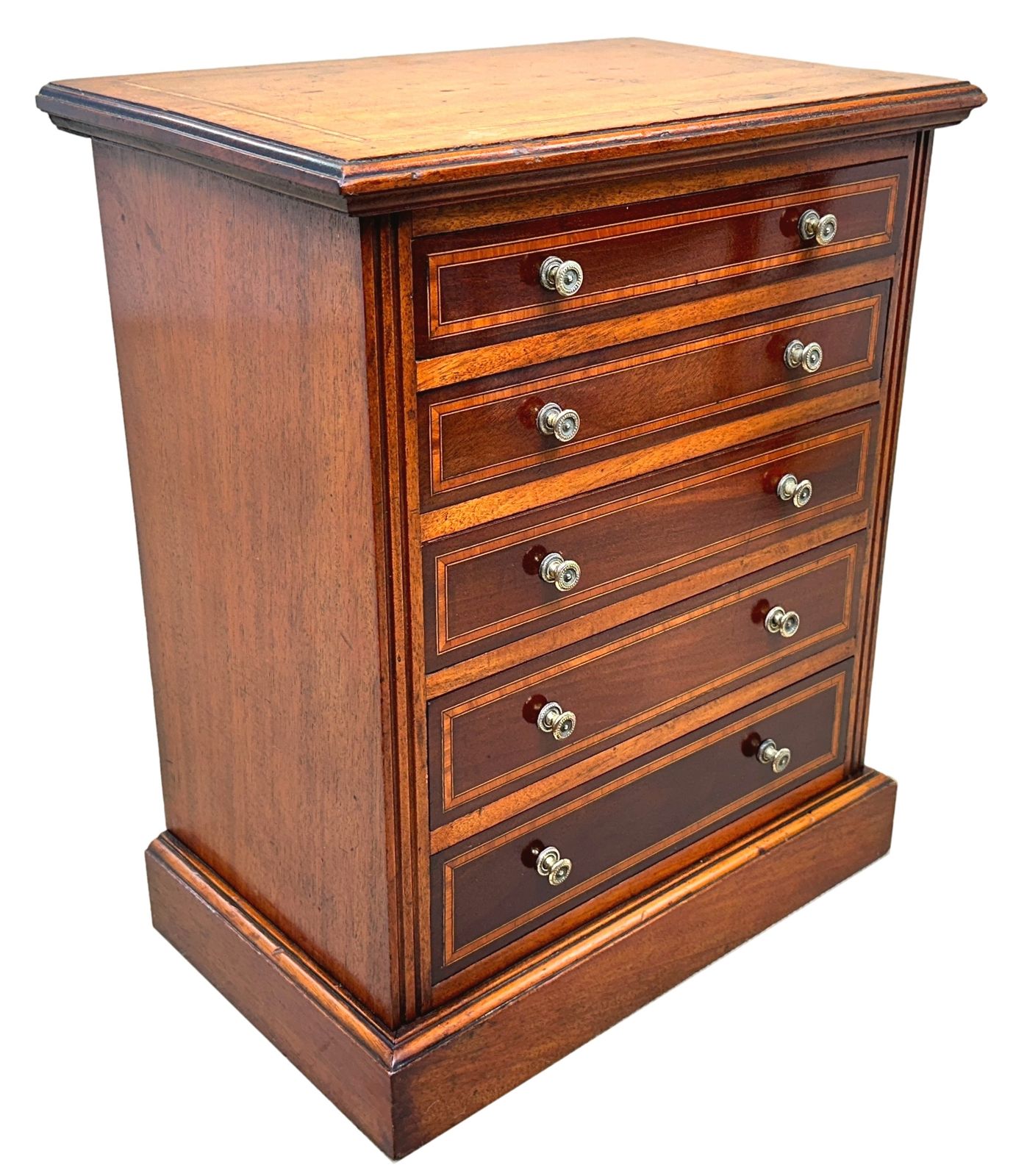 19th Century Walnut Miniature Chest (England, Circa 1880) photo vinterior