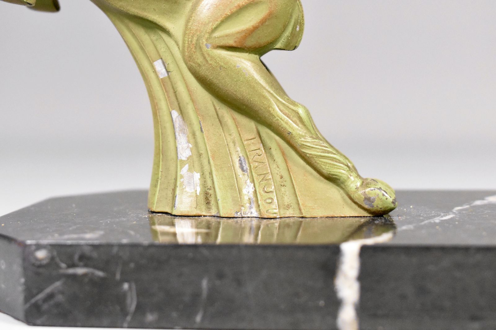 photo vinterior Pair Of Art Deco Ibex Bookends Signed Franjou (Hippolyte Moreau)