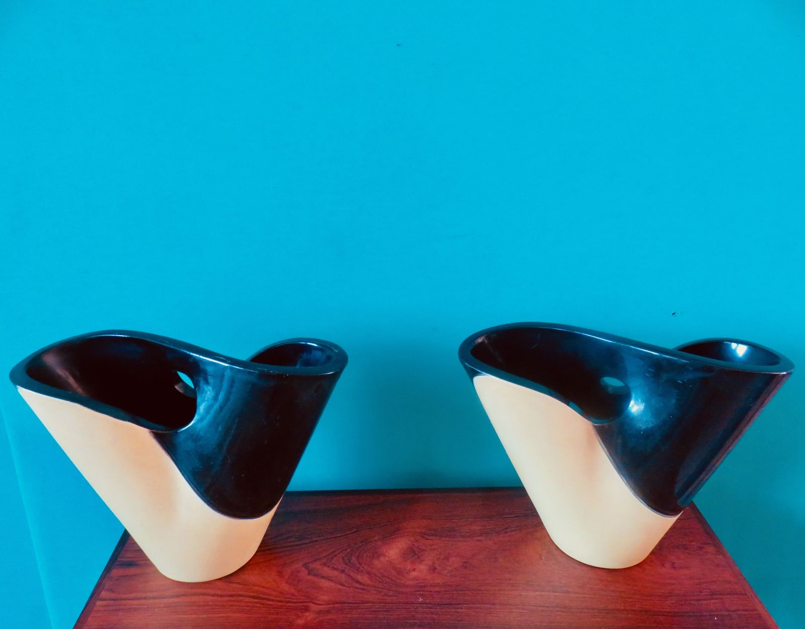 Pair Of Elchinger Vases. France 1955 photo furniture