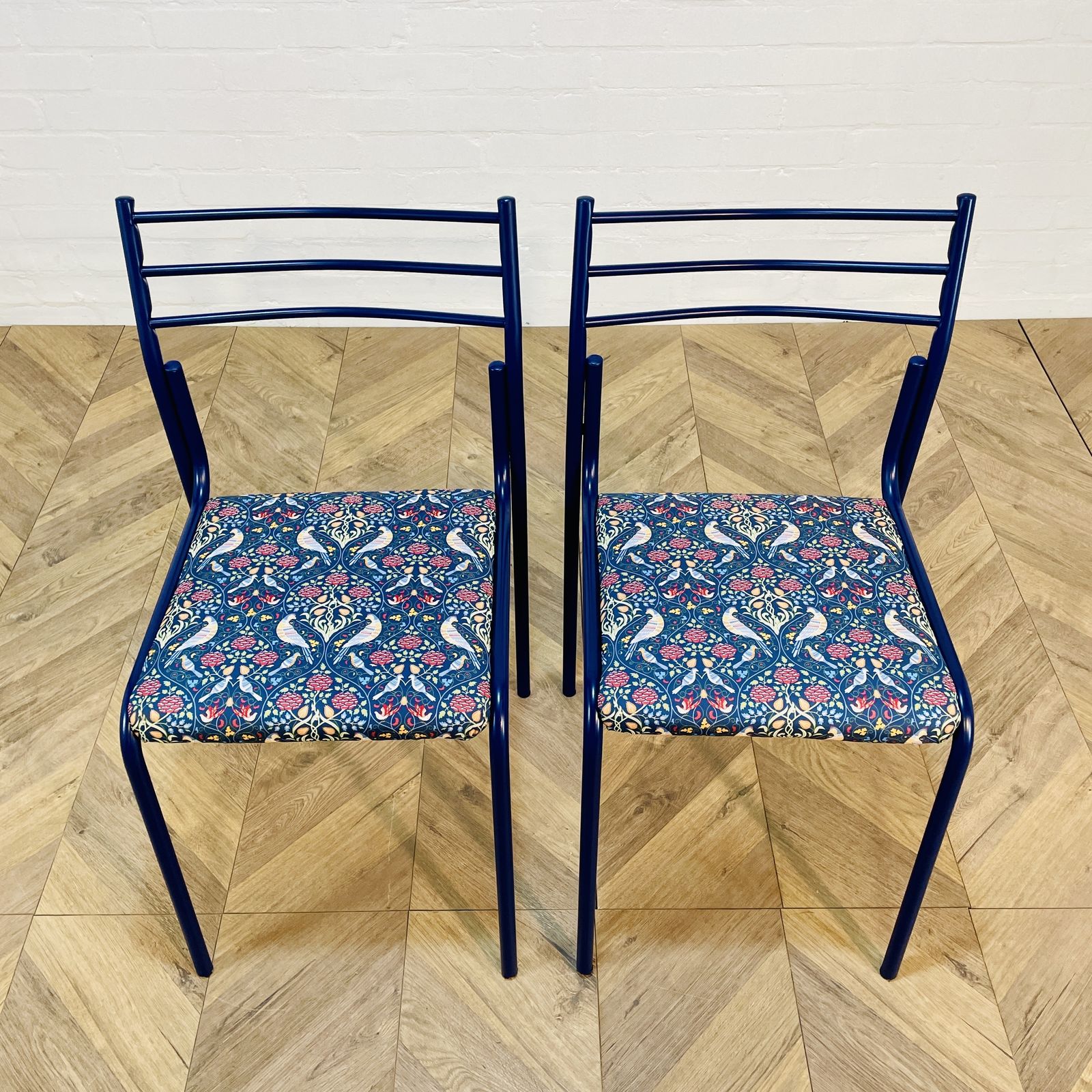 Furniture Vintage Metal Framed Chairs, Set Of 2, Featured On Bbc Show; Money For Nothing photo