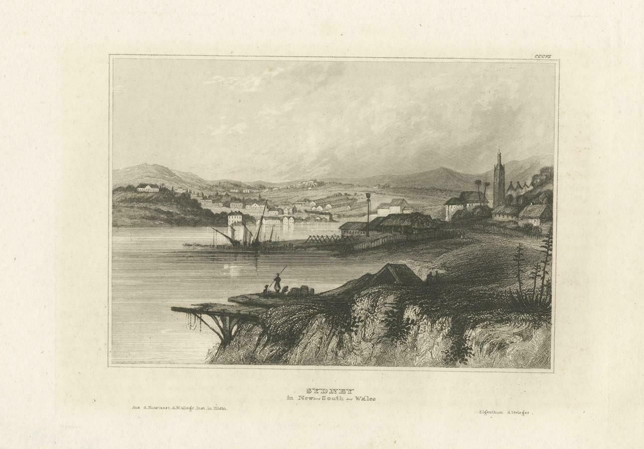 Antique Print Of Sydney, New South Wales, Australia photo for sale