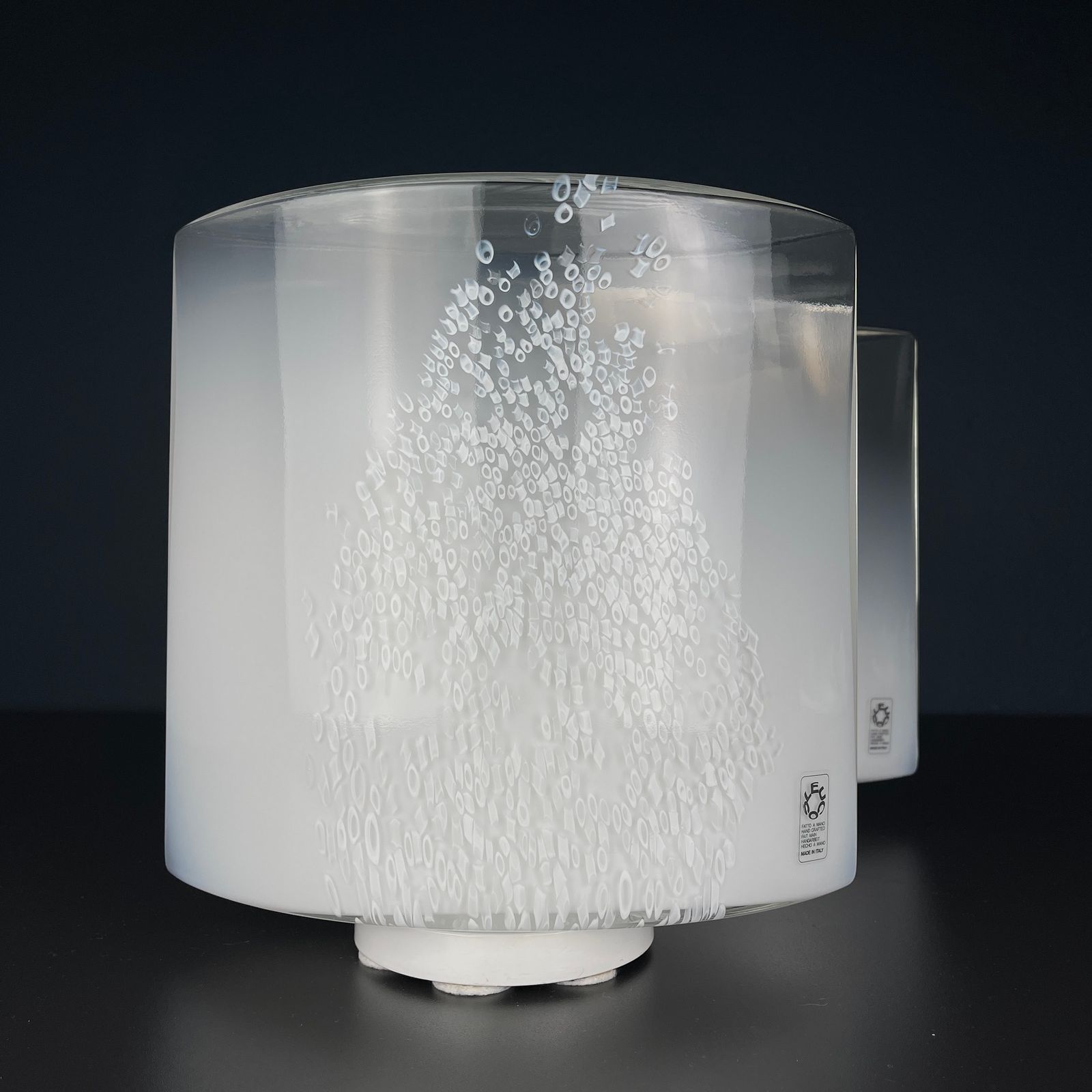 Pair Of Murano Table Lamps Idra By Rosanna Tosa For Leucos, Italy 1980s photo 1480.0