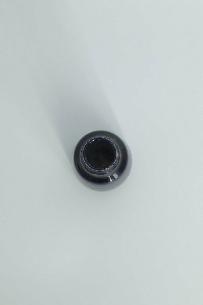 Small Mid Century Scandinavian Modern Collectible Dark Navy Blue Stoneware Vase By Gunnar Borg For Höganäs Keramik, 1960s photo furniture