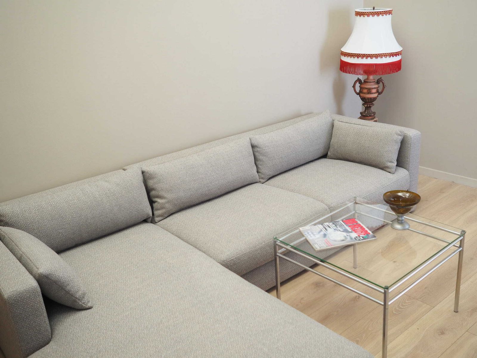 Grey Corner Sofa, Scandinavian Design photo Furniture