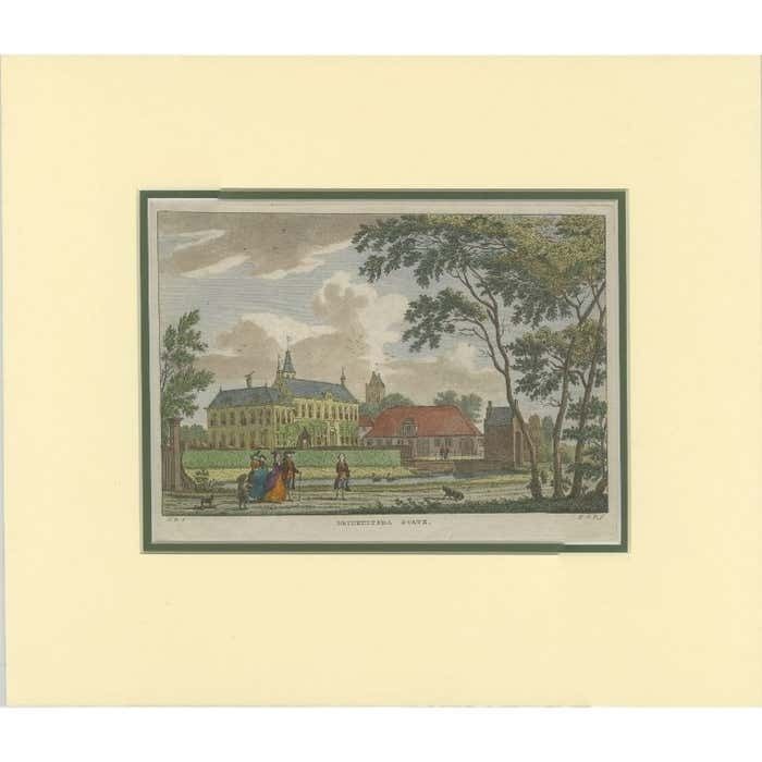 Antique Print Of Drinkuitsma State In Goutum, The Netherlands, 1790