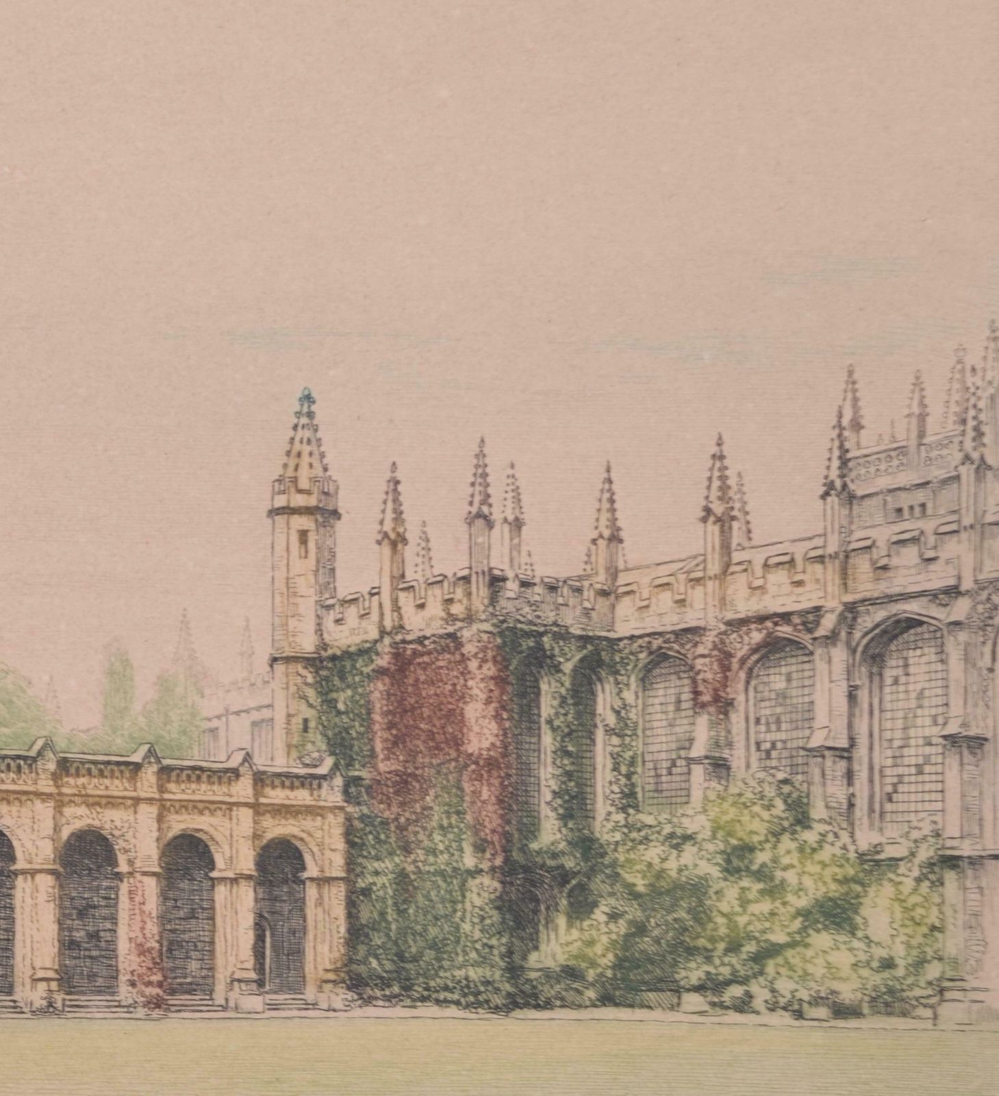 Henry Walker The Radcliffe Camera From All Souls College, Oxford Etching By Henry Walker photo for sale