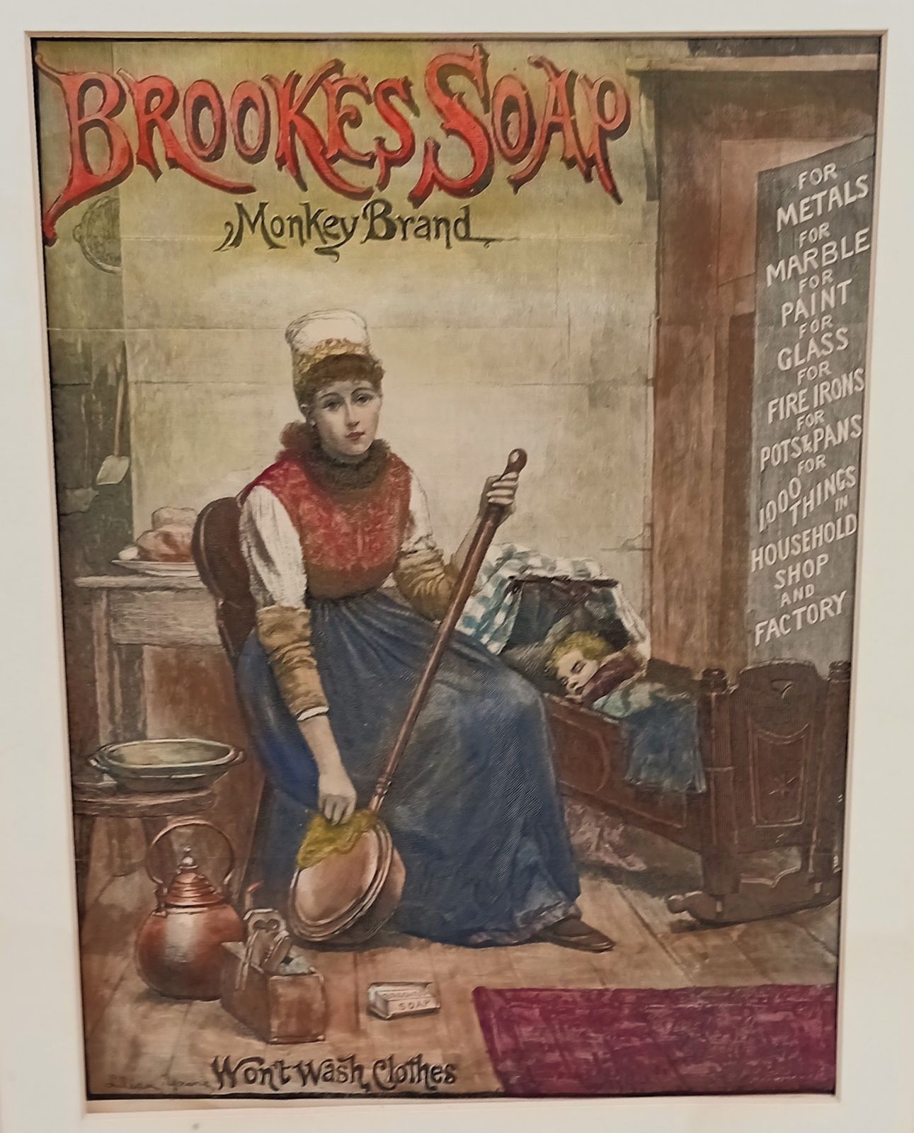 2x Vintage Boax Extract Of Soap And Broke Soap Print Signage photo Art