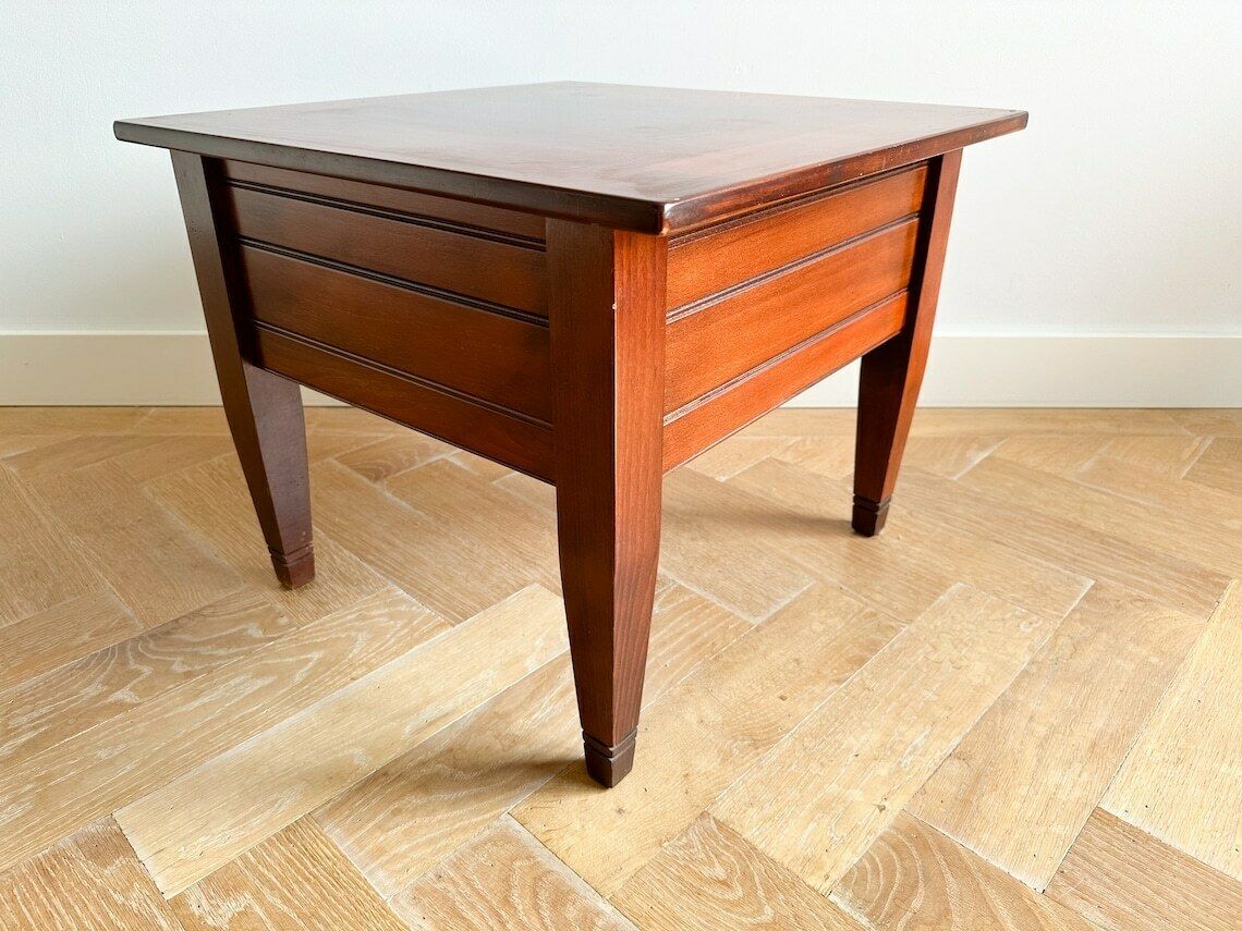 photo for sale Vintage Teak Coffee Table With Drawer / Retro Side Table, 1960s End Table, Mid Century Side Table, Scandinavian Design, End Table