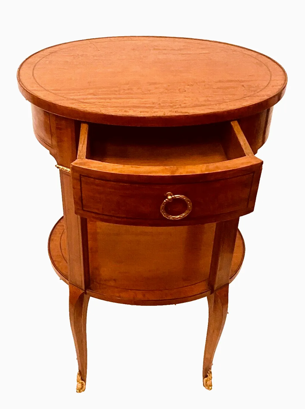 Oval Pedestal Table In Veneer Wood And Black Wood Net 20th Century photo 487.408275