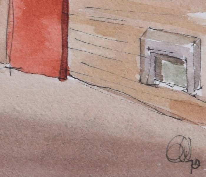 Keble College, Oxford Watercolour By Gavin Pomeroy 1979 photo 420.0