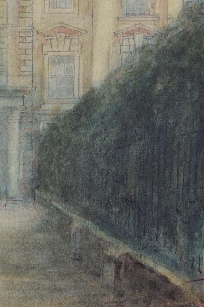 Clare College, Cambridge Watercolour By Alfred Allan photo 650.0