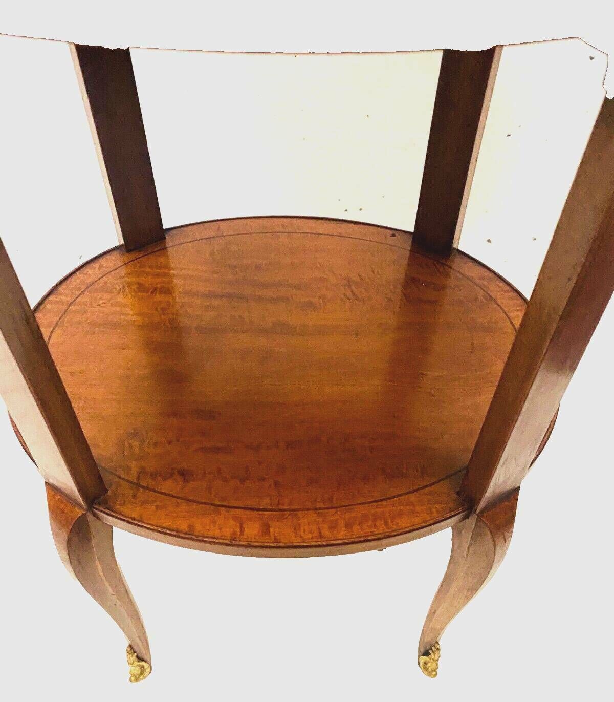 Oval Pedestal Table In Veneer Wood And Black Wood Net 20th Century photo buy