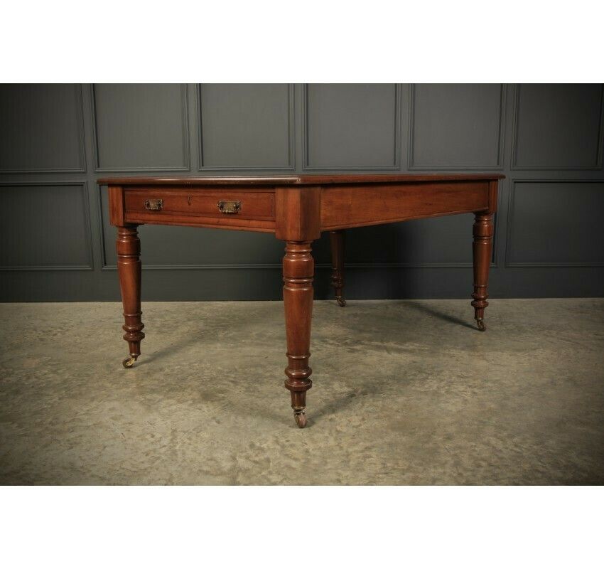 Victorian Mahogany Partners Writing Table photo furniture