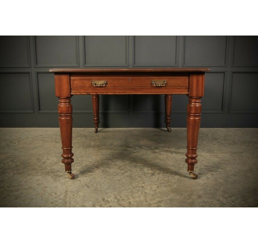 Victorian Mahogany Partners Writing Table photo vinterior