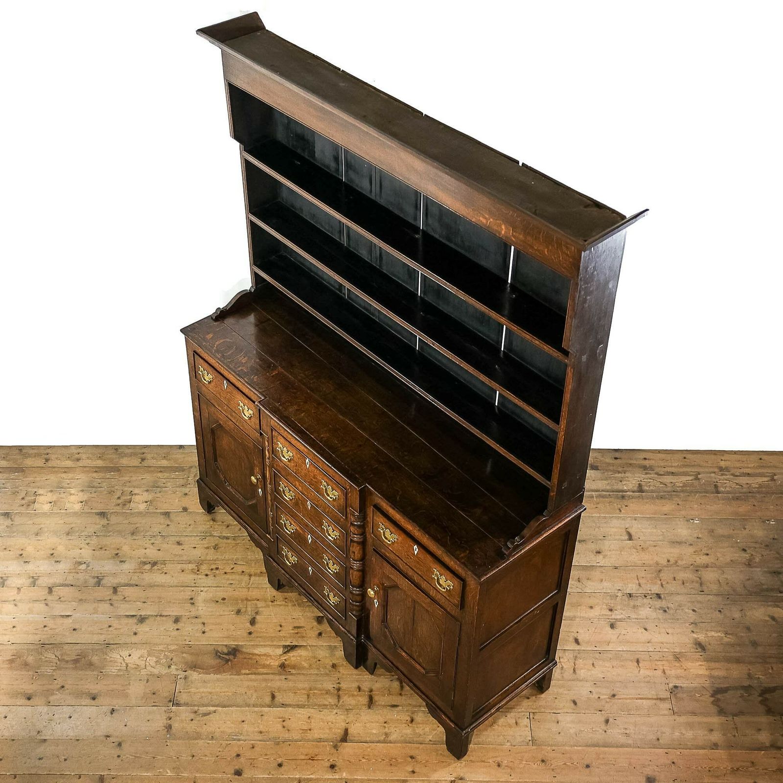 Large Antique North Wales Anglesey Oak Dresser photo vintage