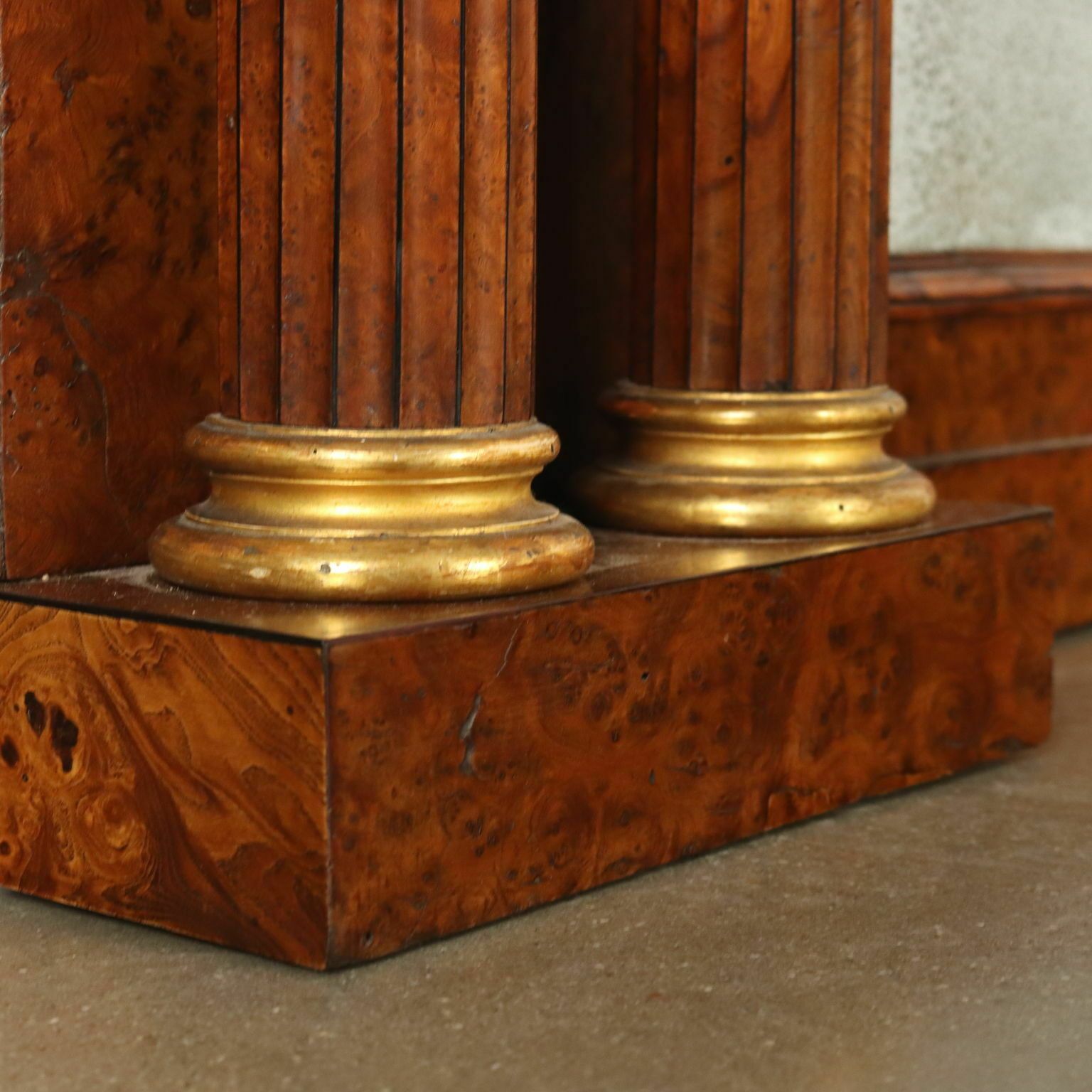 Ancient Chimney Charles X Paolo Moschini '800 Ebony Elm photo Home Fixtures